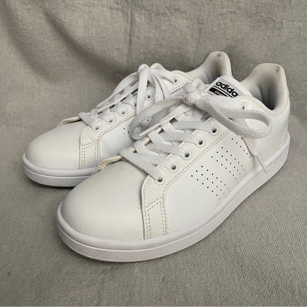 Adidas Cloudform Advantage Clean White/White Women’s Sneakers | Size 8